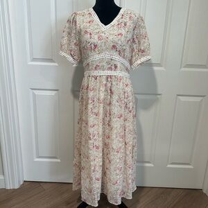 Floral Eyelet Dress